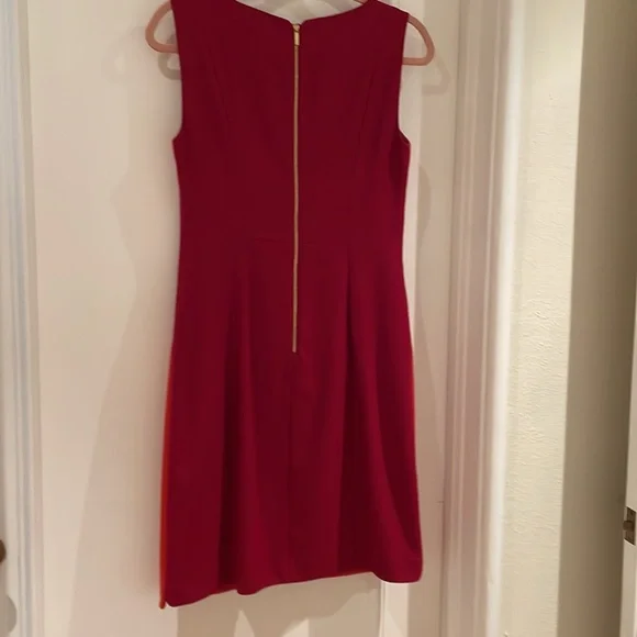 Classy Elie Tahari red wood dress - Picture 2 of 10